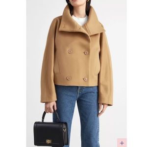 & Other Stories- Double Breasted Crop Boxy Jacket